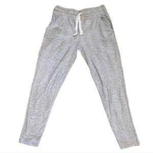 Jaclyn Intimates Lounge Sleep Jogger Pants Pockets Women's 2X Grey White Stripe